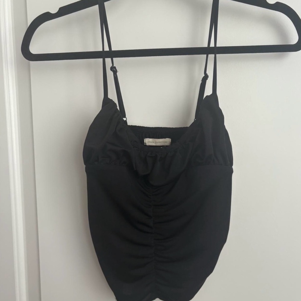 Urban Outfitters Black Gathered Camisole